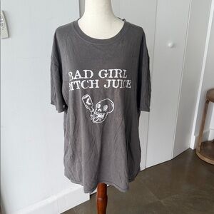 Nasty Gal Collection Tee - Charcoal Gray